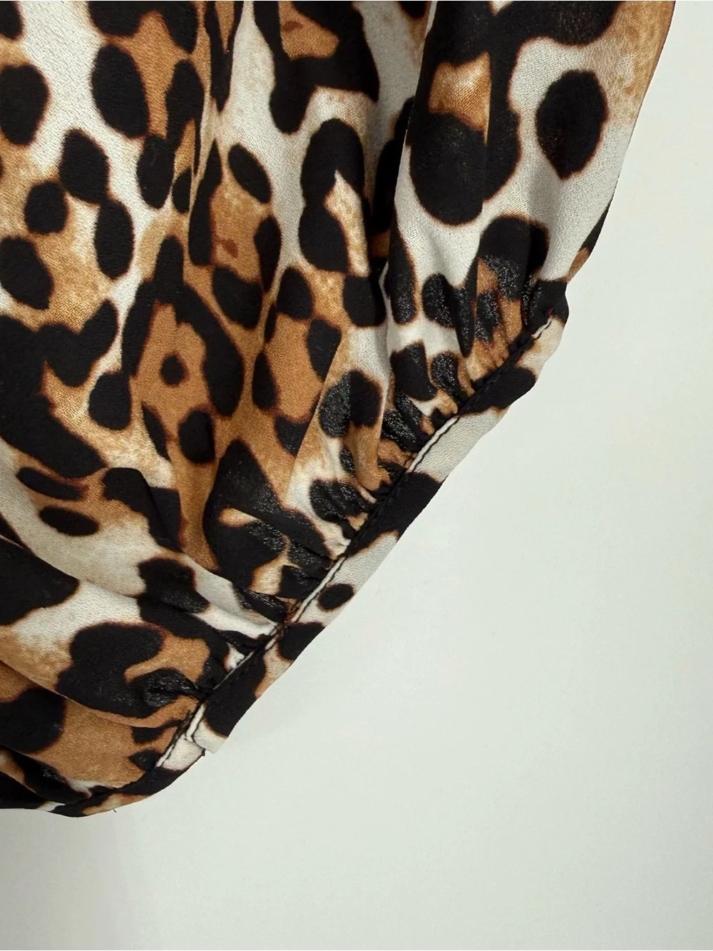 Talbots Blouse Top 3/4 Cuffed Sleeves Size 3XP Animal Print Pullover Tunic